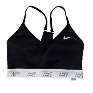 Nike Black White Sports Bra Small